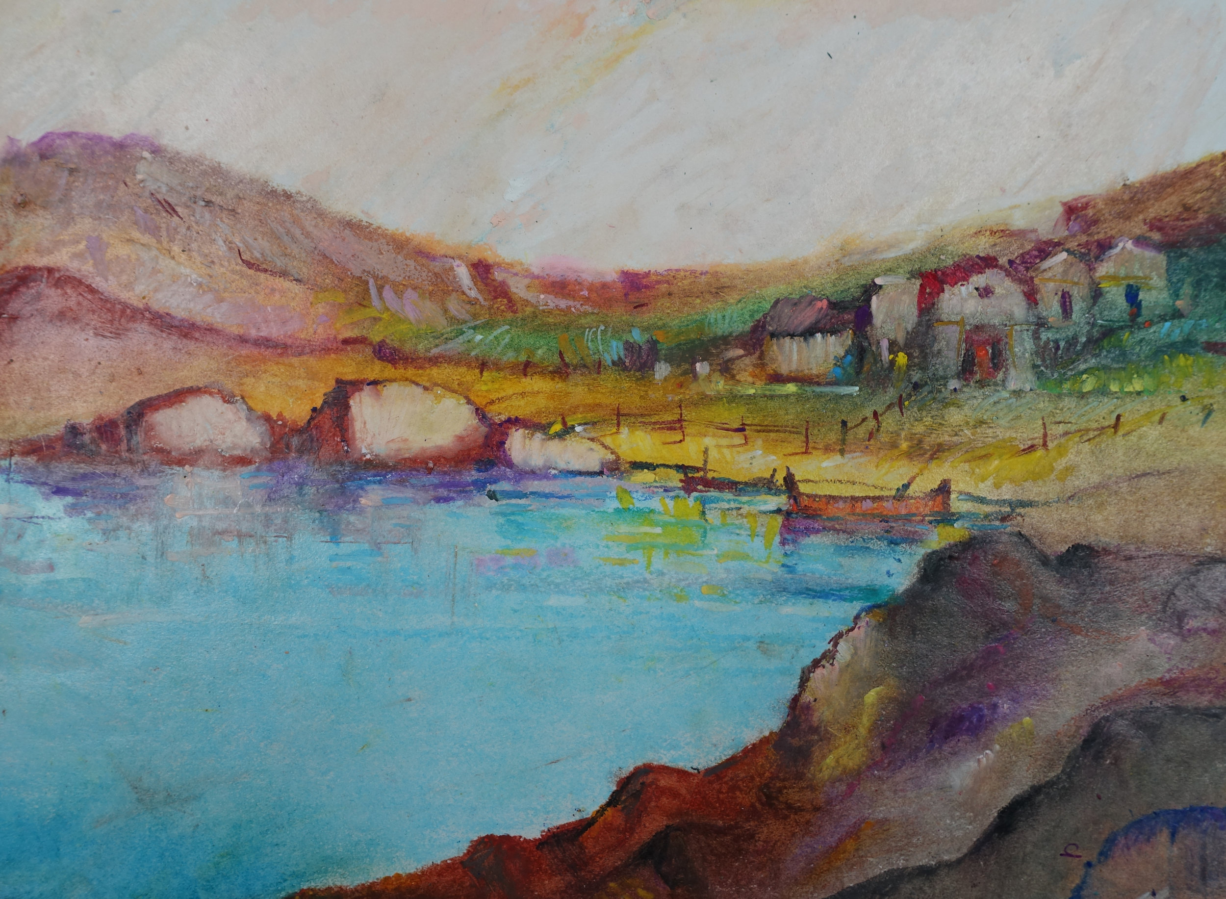 Houses Reflected in a bay Ghaleb Al Bihani